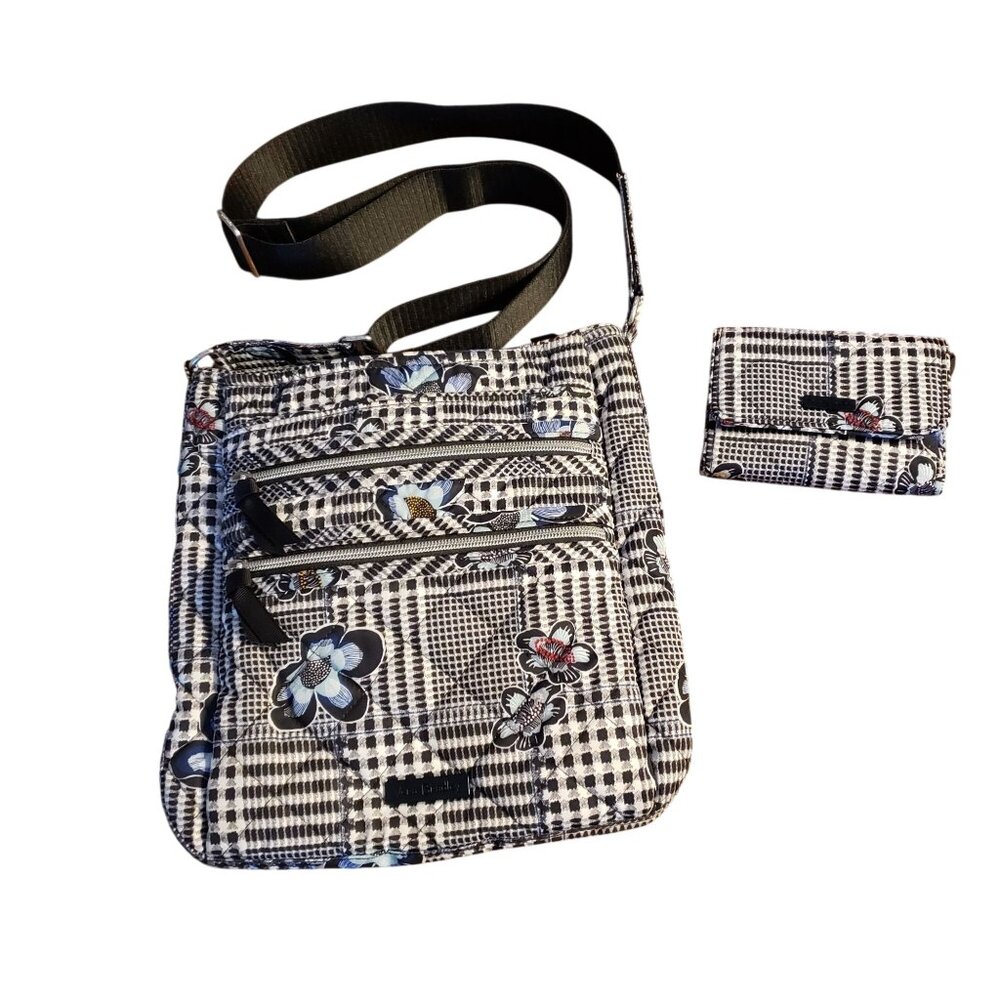 Vera Bradley Bedford Plaid Purse and Wallet Bundle